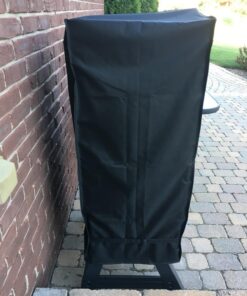 Unicook 40 Inch Smoker Cover for Masterbuilt, Electric Smoker Cover Heavy Duty Waterproof, Square Vertical Smoker Grill Cover Fade and UV Resistant, 23" W x 17" D x 39" H, Black 23”W x 17”D x 39”H 43 81h91YVB BL