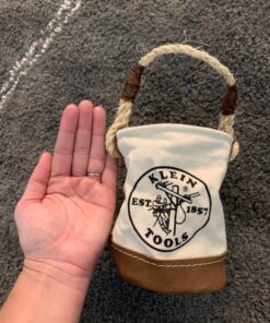 Klein Tools 5104MINI Mini Tool Bucket, Leather-Bottom 40 81h9KL22qnL