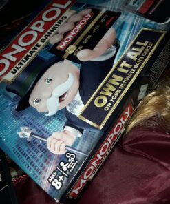 Hasbro Gaming Monopoly Ultimate Banking Edition Board Game for Families and Kids Ages 8 and Up, Electronic Banking Unit (Amazon Exclusive) 54 81h9zqRtzQL