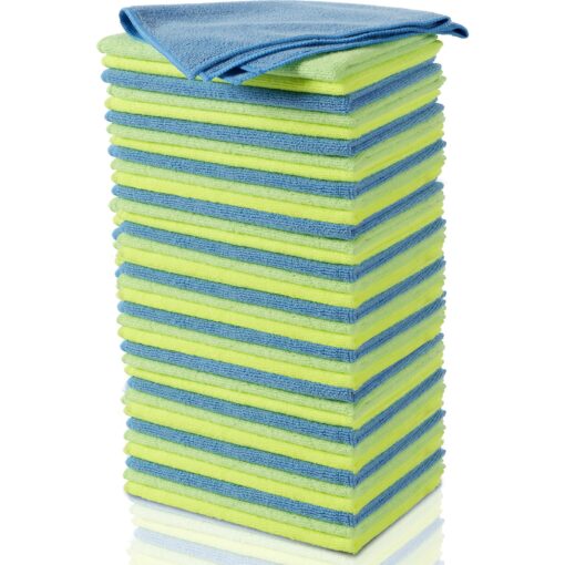 Zwipes Microfiber Towel Cleaning Cloths, 36 Pack, Assorted, (737) 36-Pack