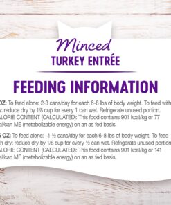 Wellness Complete Health Natural Grain Free Wet Canned Cat Food, Minced Turkey Entree, 5.5-Ounce Can (Pack of 24) 5.5 Ounce (Pack of 24) 14 81hBmb8poVL