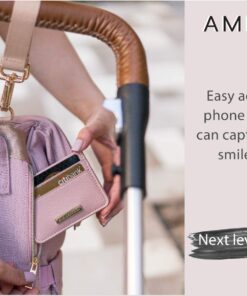 AMILLIARDI Diaper Bag Backpack - 6 INSULATED Bottle Holders - Detachable Stroller Straps (Light Pink) Light Pink 31 81hCD1cEU4L