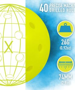 Franklin Sports Outdoor Pickleballs - X-40 Pickleball Balls - USA Pickleball (USAPA) Approved - Official US Open Ball - 3 Packs, 12 Packs, 36 Pickleball Buckets, 100 + 400 Bulk Packs of Pickleballs Optic Yellow 3 Pack 15 81hCO7TQjuL