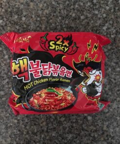 Samyang 2X Buldak (Korean) Hot Spicy Chicken Stir Fried Ramen 4.94 oz (Pack of 5) 4.90 Ounce (Pack of 5) 31 81hCxdoyp1L