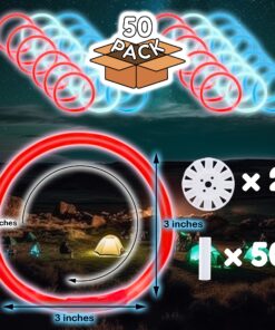 Alternative view of Fun Central Glow Sticks Bracelet in Bulk Wholesale - Glow in the Dark Bracelet Party Favor Red, Blue, White