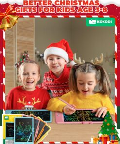 KOKODI LCD Writing Tablet, 10 Inch Colorful Toddler Doodle Board Drawing Tablet, Erasable Reusable Electronic Drawing Pads, Educational and Learning Toy for 3-6 Years Old Boy and Girls Blue 10in 21 81hF0dHlQIL