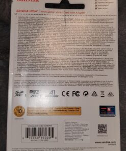 SanDisk 128GB Ultra MicroSDXC UHS-I Memory Card with Adapter - 100MB/s, C10, U1, Full HD, A1, Micro SD Card - SDSQUAR-128G-GN6MA 36 81hFPmQuwtL