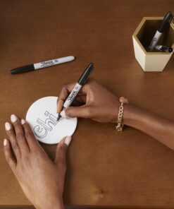 Sharpie Permanent Markers, Fine Point, Black, 12 Count 28 81hFZxiO4CL