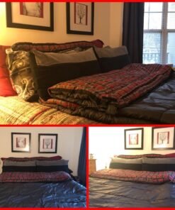 TETON Sports Mammoth Queen Size Sleeping Bag- Double Sleeping Bag – A Warm Bag The Whole Family can Enjoy – Great Sleeping Bag for Camping, Hunting and Base Camp. Compression Sack Included Grey Mammoth 20F 34 81hGAWbvcbL