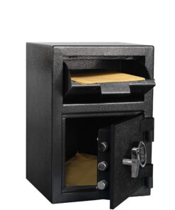 Templeton Safes Standard Depository Drop Slot Safe with Electronic Keypad Combination & Key Backup, 1.12 CBF Standard - 1.12 CBF 9 81hGVQKD SL
