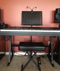 Knox Gear Heavy Duty Z-Style Keyboard Stand - Sturdy Height & Width Adjustable Keyboard Stand - Professional Digital Keyboard Piano Stand or Synth Stand - Piano Keyboard Stand 88 Key or Smaller 39 81hGd8WgJL