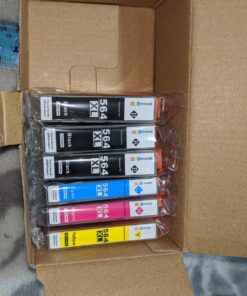 GPC Image Compatible Ink Cartridge Replacement for HP 564XL 564 XL Compatible with DeskJet 3520 3522 Officejet 4620 Photosmart 5520 6510 7520 7525 Printer (4 Black) 32 81hHOrNhRhL