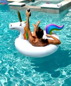 GoFloats Unicorn Pool Float Party Tube - Inflatable Rafts, Adults & Kids 38 81hHOyV5sxL