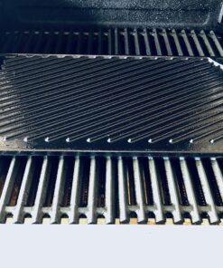 Lodge LDP3 Cast Iron Rectangular Reversible Grill/Griddle, 9.5-inch x 16.75-inch, Black 16.75 Inch Double Burner 41 81hHgxeRfkL