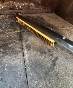 Senwosa 26” Pizza Oven Brush with Stone Scraper - Stainless Steel Bristles, Long Handle, Heat-Resistant - Compatible with Ooni Ovens - Includes Spare Head 58 81hHuLVnLVL