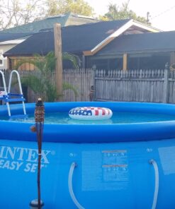 Intex 15ft X 48in Easy Set Pool Set with Filter Pump, Ladder, Ground Cloth & Pool Cover 16 81hI8SmDWL