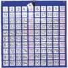 Carson Dellosa 26" x 26" Hundreds Pocket Chart for Classroom Blue, Classroom Organizer With 100 Pockets and Number Cards, Counting, Adding and Multiplying, Classroom Math Supplies 12 81hID Xz6GL