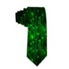 SARA NELL Men's Classic Woven Business Tie Silk Necktie Green Matrix Symbols Digital Binary Code On Dark Neck Ties 22 81hIFIB7S5L