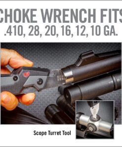 Real Avid Gun Tool Pro, 30-in-1 Gun Multitool for Shotgun & Rifles | Includes Choke Wrench,Bit Driver,Screwdrivers,Allen Set,Turret Tool,Tap Hammer & Files for Gunsmithing 28 81hJ608jIL