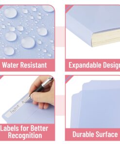 Mr. Pen- Pastel Poly File Folders, 1/3 Cut Tab, 6 Pack, Letter Size, Colored Letter Office Supplies File Folders Pastel Colors 6 per Pack 32 81hLkBjVQAL