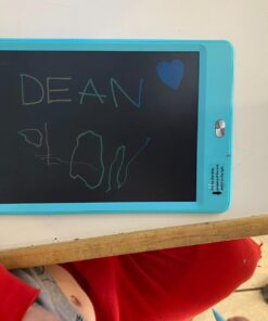 KOKODI LCD Writing Tablet 8.5-Inch Colorful Doodle Board, Electronic Drawing Tablet Drawing Pad for Kids, Educational and Learning Kids Toys Gifts for 3 4 5 6 7 8 Year Old Boys and Girls(Blue) Blue 28 81hMVVOF1iL