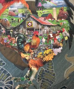 SUNSOUT INC - Rule The Roost - 1000 pc Special Shape Jigsaw Puzzle by Artist: Lori Schory - Finished Size 26.25" x 34.25" - MPN# 95880 29 81hMlNoJcEL