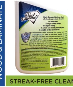 Black Diamond Laminate Floor Cleaner and Hardwood Floor Cleaner Spray - Versatile Solution Safe for Vinyl Floors, Wood Floors, and Engineered Hardwood Floors - 32 Fl Oz 1 Quart 20 81hP36DX2vL
