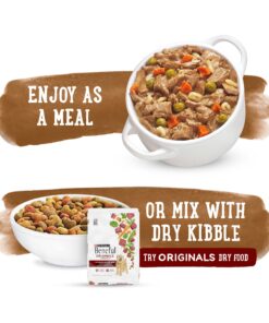 Purina Beneful High Protein, Gravy Wet Dog Food Variety Pack, Prepared Meals Stew - (6) 10 oz. Tubs 6.00 Ounce (Pack of 10) 19 81hPWnyqhoS