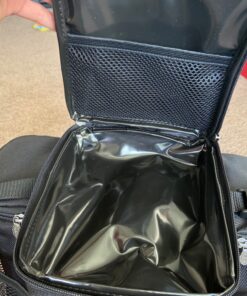 Meal Prep Bag ISOBAG 3 Meal Insulated Lunch Bag Cooler with 6 Stackable Meal Prep Containers, 2 Ice Pack ISOBRICKS, and Shoulder Strap - MADE IN USA (Blackout) 3 Meal Isobag Blackout 27 81hQ0Kh1ueL