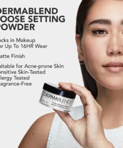 Dermablend Loose Setting Powder, Face Powder Makeup & Finishing Powder for Light, Medium & Tan Skin Tones Original Translucent 1 Oz 25 81hQam9UcL