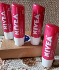 NIVEA Cherry Lip Care - Tinted Lip Balm for Beautiful, Soft Lips - Pack of 4 39 81hQrHdMA6L