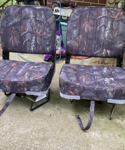 Leader Accessories A Pair of New Low Back Folding Boat Seats(2 seats) B--Camo 17 81hROGs6xlL