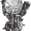 Design Toscano Dragons of Corfu Castle Gothic Decor Statue Globe Figurine, 5 Inch, Silver Chrome Old World 10 81hRaACMzL