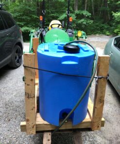 Blue 55 Gallon Water Storage Tank by WaterPrepared - Emergency Water Barrel Container with Spigot for Emergency Disaster Preparedness - Stackable- Includes 5 Year Water Treatment 17 81hTHWI4LaL