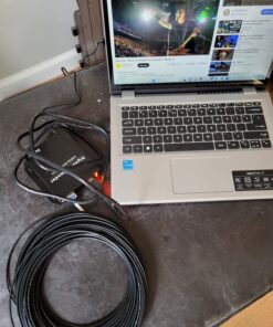 LornCeng HDMI Extender Over Fiber Optic HDMI Extension Balun Adapter 1080P@60Hz Full HD Uncompressed Transmission up to 20km Over Singlemode Fiber, Support All System 29 81hTluAvQ5L