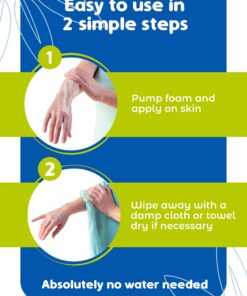 Nurture Rinse Free Foaming Cleanser | Waterless Shower & Bath Wash w/Aloe for Sensitive Dry Skin for Women, Camping, Elderly & Hospital Patients | Perineal Cleansing Foam, Hand & Body Soap (3 Count) 8.5 Fl Oz (Pack of 3) 25 81hTsNeMW L