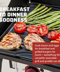 Camp Chef Reversible Pre-Seasoned Cast Iron Griddle, Cooking Surface 14 in. x 16 12 81hW5guZ1mL