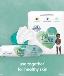 Pampers Pure Protection Diapers - Size 5, 132 Count, Hypoallergenic Premium Disposable Baby Diapers 21 81hW8gA2b6L