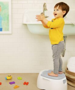 Munchkin® Arm & Hammer Multi-Stage 3-in-1 Potty Seat, (Potty Chair, Trainer Ring and Step Stool), Grey 27 81hWFGTAniL