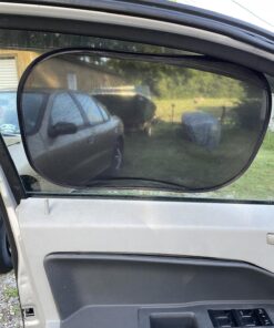 kinder Fluff Car Window Shade (4Pack)-The Only Certified Car Window Sun Shade for Baby Proven to Block 99.95% UVR - Mom's Choice Gold Award Winning - Car Seat Sun Protection 20x12in (51x31cm) 2 Semi Transparent + 2 Transparent 37 81hWUcKW3L