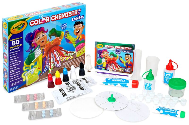 Crayola Color Chemistry Set (50 Experiments), Science Kit For Kids, STEM Toy for Kids, Holiday Gift for Teens, Ages 7, 8, 9, 10