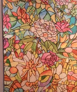 d-c-fix Window Privacy Film Tulia Stained Glass Self-Adhesive Two Way Day and Night Decorative Vinyl Covering for Home Door Bathroom Decal Sticker 17.7" x 78.7" 34 81hYFrymxlL