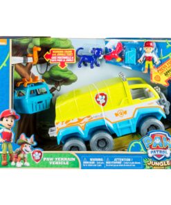 Paw Patrol Jungle Rescue PAW-Terrain Vehicle with Ryder and Animal Action Figures and Lights and Sounds (Amazon Exclusive) Kids Toys for Ages 3 and up Ryder Paw-terrain Vehicle 16 81hYvHi60kL