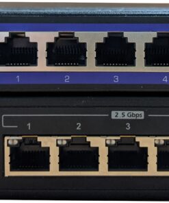 TRENDnet 5-Port Unmanaged 2.5G Switch, 5 x 2.5GBASE-T Ports, 25Gbps Switching Capacity, Backwards Compatible with 1000Mbps Devices, Fanless, Wall Mountable, Black, TEG-S350 2.5 Gigabit Switch 37 81hbNnbyb5L