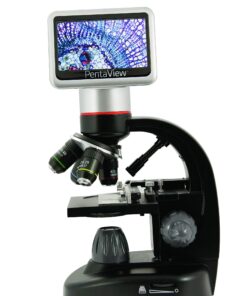 Alternative view of Celestron – PentaView LCD Digital Microscope– Biological Microscope with a Built-in 5MP Digital Camera – Adjustable Mechanical Stage –Carrying Case and 4GB Micro SD Card 44348 (PentaView)