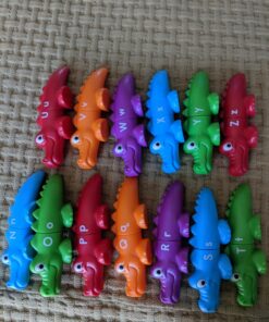 Learning Resources Snap-n-Learn Alphabet Alligators, Fine Motor Toy, 26 Double-Sidedpiece, Ages 18 Months +, Multicolor 43 81hbWdTJNAL