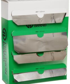 Precision Brand Carbon Steel 1008 Shim Stock Assortment, Full Hard Temper, AISI 1008/AISI 1010, ASTM A109 for Chemistry, 0.001", 0.002", 0.003", 0.005" Thick, 6" Width, 50" Length (Pack of 4)