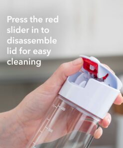 Whiskware Tritan Plastic BlenderBall Whisk Leak Proof Salad Shaker Bottle for Fresh, Homemade Dressings, 2.5 Cups, White 14 81hc5UEHieL