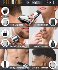 Alternative view of Ufree Beard Trimmer for Men, Electric Razor, Nose Hair Trimmer, Cordless Hair Clippers Shavers for Men, Mustache Body Face Beard Grooming Kit, Gifts for Men Husband Father, Waterproof