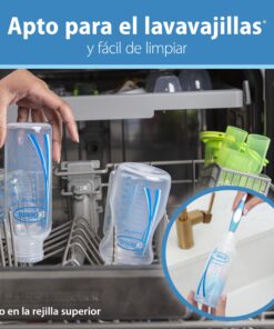 Dr. Brown's Natural Flow® Anti-Colic Options+™ Narrow Baby Bottles 8 oz/250 mL, with Level 1 Slow Flow Nipple, 4 Pack, 0m+ 8oz, Clear 4 Count (Pack of 1) 45 81hcsqiMAqL